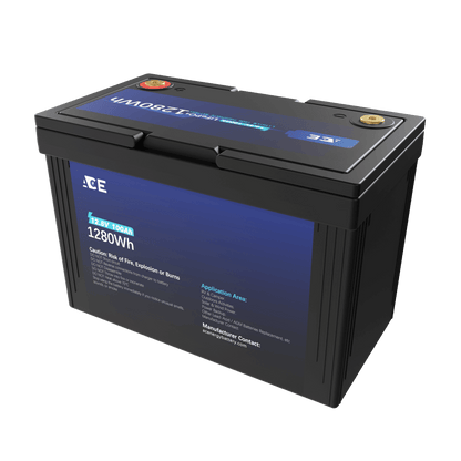 ACEnergy 12V 100Ah LiFePO4 Li-Ion Battery supply 12.8V 1280Wh notes