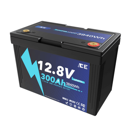 ACEnergy 12V 300Ah LiFePO4 Lithium Battery丨300A BMS 12.8V 3.8kWh