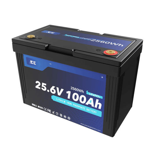 ACEnergy 24V 100Ah LiFePO4 Li-Ion Battery supply 25.6V 2560Wh