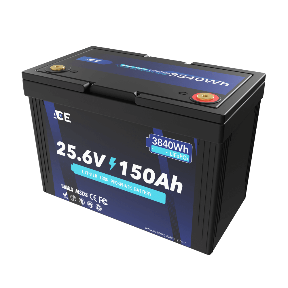 ACEnergy 24V 150Ah LiFePO4 Li-Ion Battery丨25.6V 3.8kWh