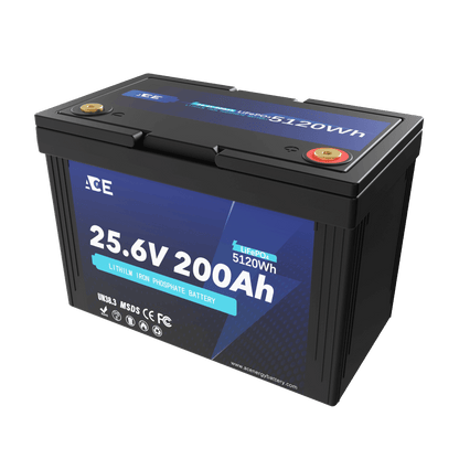 ACEnergy 24V 200Ah LiFePO4 Li-Ion Battery supply 25.6V 5120Wh