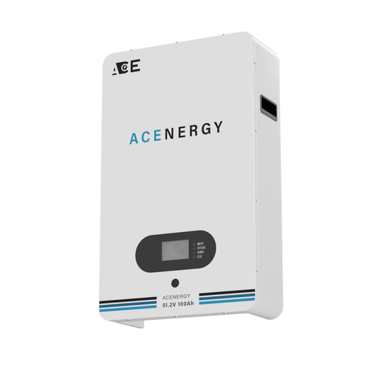 ACEnergy 48V 100Ah 5.1kWh Wall-mounted Lithium Iron Phosphate Battery 51.2V powerwall